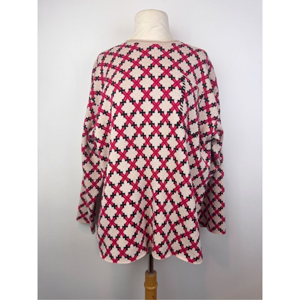 Free People L Saemdi Abstract Knit Pullover Sweater
